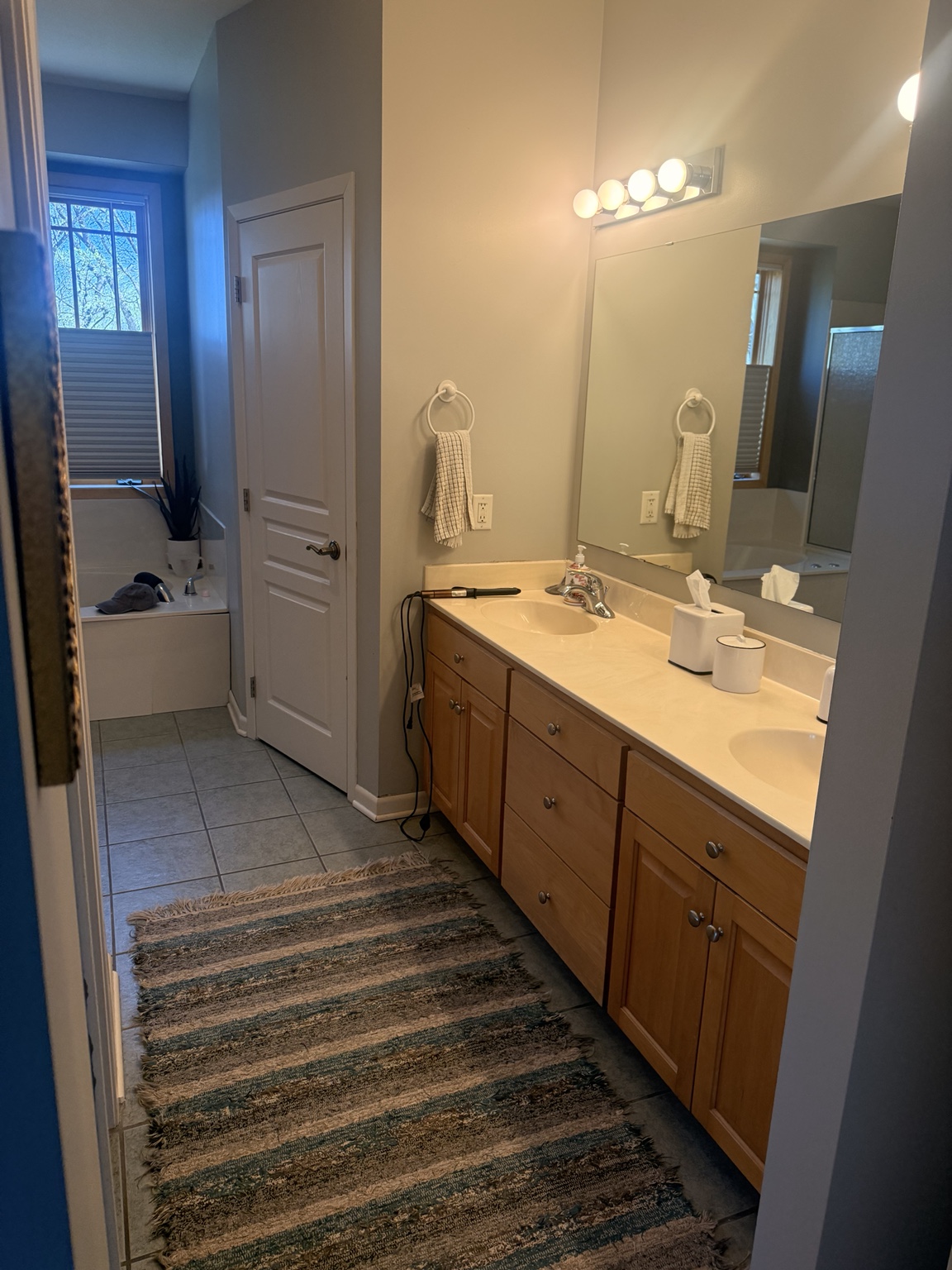 Bathroom vanity before renovation